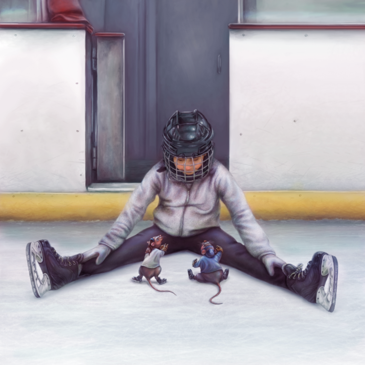 Twig and Biscuit Learn to Skate