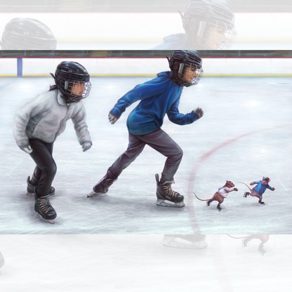 Twig and Biscuit Learn to Skate